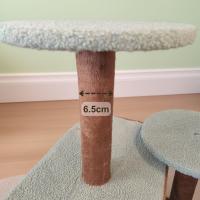 Cature, Torre Rascador para Gatos, 5 Niveles, Casitas y Plataformas, 45*55*66 cm, Gris y Blanco - details 2