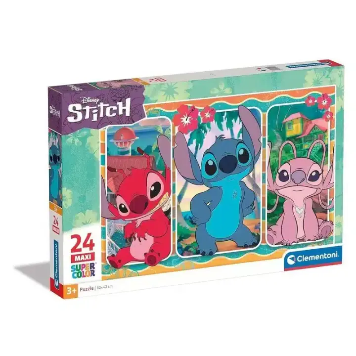 Puzzle Stitch maxi super color 24 piezas 24029 62x42 cm CLEMENTONI - 1