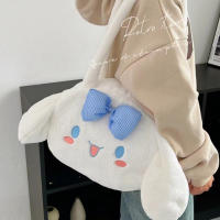 Bolso De Peluche Kawaii Sanrio Grande Bolsa De Hombro Con Dibujos De Kuromi Cinnamoroll My Melody Para Niñas Bolsa De Maquillaje Regalo - details 1