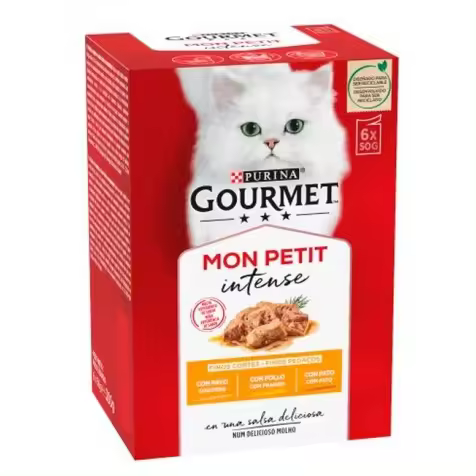 Purina Gourmet Mon Petit Selección De Aves Sobres Para Gatos 6 X 50 Gr - 1