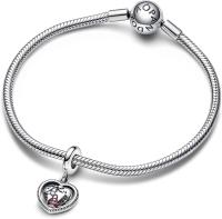 Pandora Charm Colgante Corazón Giratorio Familia 792240 C01, Viene con El embalaje de Caja de regalo original. - details 2