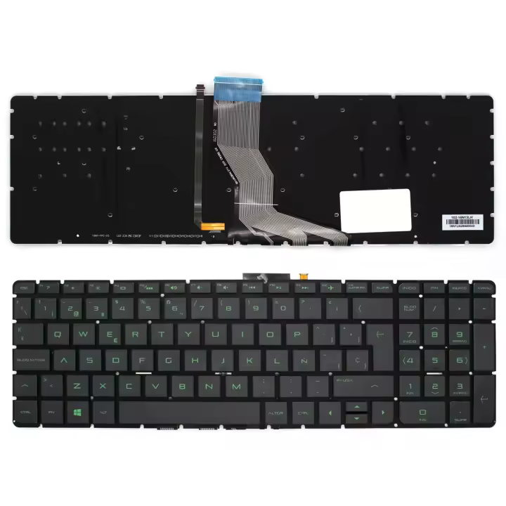 TECLADO RETROILUMINADO VERDE PARA PORTÁTIL HP PAVILION 15-AB SERIES (INTRO GRANDE) - 1
