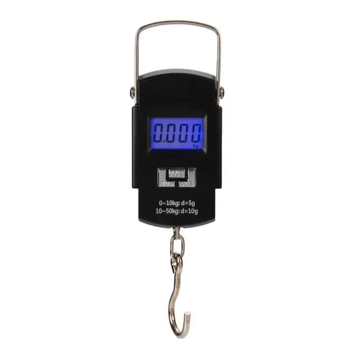 Balanza Digital Peso LCD para Maletas de Viaje 50kg/110lbs Báscula Colgante Portable para Maletas de Viaje, de Acero inoxidable. - 1