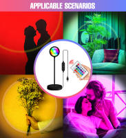 Lámpara De Noche LED RGB Lámpara De Anillo USB Luz Arcoíris Para Decoración De Escritorio Iluminación De Ambiente Para Hogar - details 17