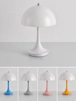 Lámpara De Mesa Decorativa Moderna Y Sencilla En Acrílico Para Sala De Estar Barra Estudio Color Blanco Rosa Amarillo Gris - details 3