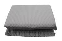 Colcha Bouti de Verano Reversible Lisa en Gris/Blanca   | Acolchada Fina y Termosellada | Incluye Fundas de Cojín Mommata - details 4