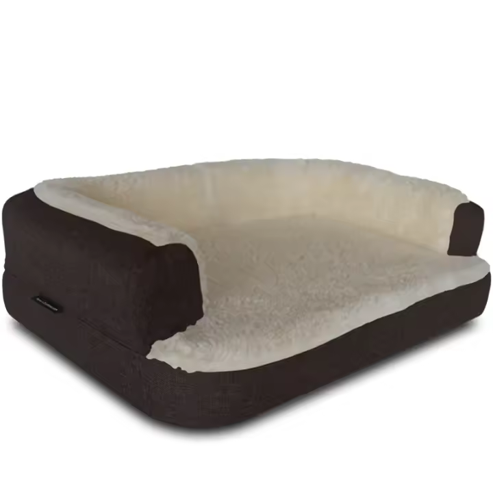 Cama ortopedica para Perro Deluxe - Con Borreguito - 7cm+3cm de Visco Ventadecolchones.com - 1