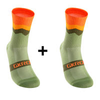2 Pares De Calcetines De Ciclismo Profesionales Transpirables Para Hombre Y Mujer Deporte Al Aire Libre Calcetines De Competición De Bicicleta - details 1