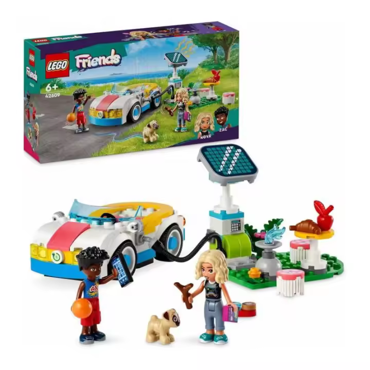 LEGO FRIENDS 42609 COCHE ELECTRICO Y CARGADOR - 1