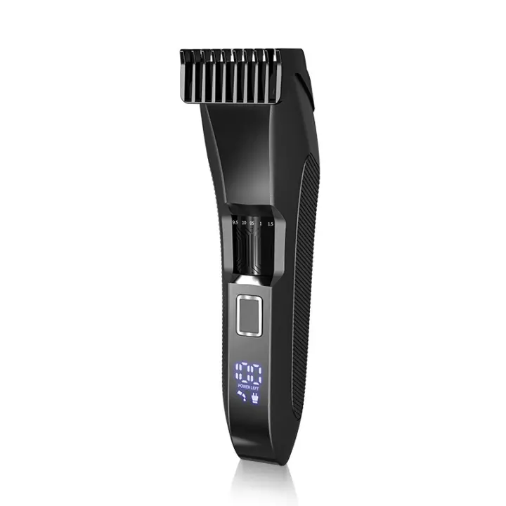 Cortapelos eléctrico 2 en 1 para hombre, con pantalla digital LCD, resistente al agua, carga tipo C - 1