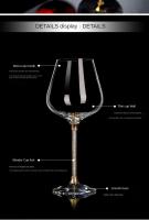 Juego De 2 Cristales De Lujo Para Vino Tinto Y Champán Vidrio Transparente Ecológico Para Fiestas Y Uso Diario - details 5