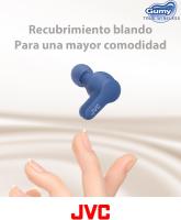 JVC Auriculares Inalámbricos Bluetooth Deportivos | Control Táctil | 3 Modos de Sonido | 24h de Batería | Bluetooth 5.3 | Almohadillas 4 Tallas XL a S | Resistente a Salpicaduras | - HA-Z77t Carga rápida para 85 minutos de reproducción - Con solo 15 minut - details 0