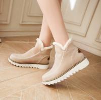 SP Botas de Nieve nuevas de invierno de gran tamaño, Suela Gruesa Plana Y, además de Zapatos de Algodón De Tubo Bajo y cálidos de terciopelo, BOTAS Cortas de gran tamaño. - details 5