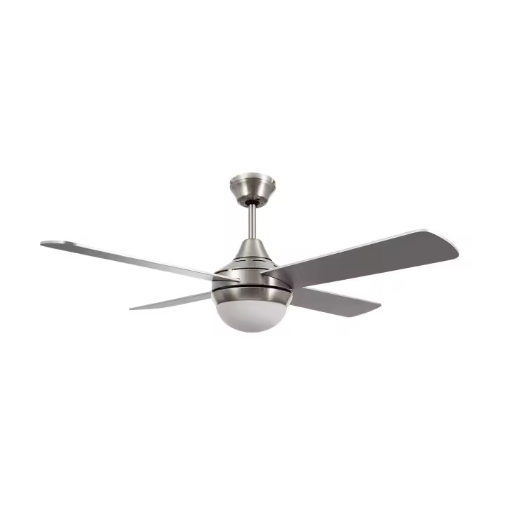 Ledkia Ventilador de Techo Navy Niquel 110cm con Aspas Reversibles y Tecnología Air Dual - 1