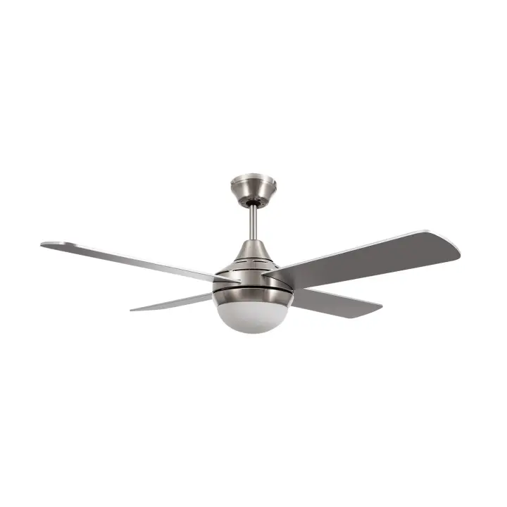 Ledkia Ventilador de Techo Navy Niquel 110cm con Aspas Reversibles y Tecnología Air Dual - 1