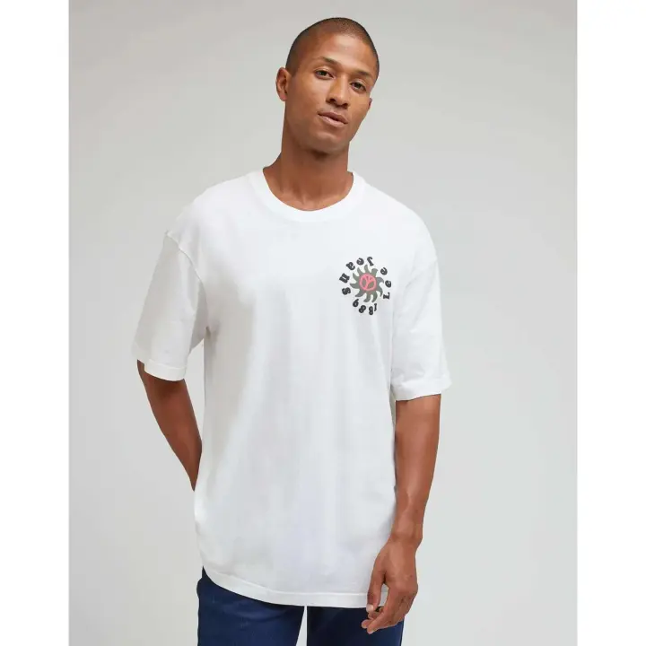 Lee - Camiseta Lee de Hombre Loose Fit - Camiseta de Moda Logo en la Espalda - 112341749 - 1