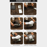 Estufa De Campaña Bonfire Portátil Para Acampar Y Jardines Al Aire Libre Con Grill De Acero Inoxidable Plegable Para Combustible De Madera - details 10