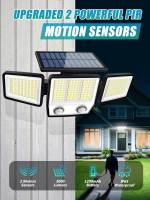 Luces Solares Al Aire Libre Con Sensor De Movimiento IP65 Impermeables 152/236 LED Super Brillantes Con 2 Sensores Luces De Inundación Solar Para Exterior - details 0