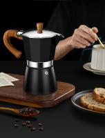 Taza De Espresso Vintage Con Manija De Madera Máquina Eléctrica Moka Italiana Portátil Herramienta De Café Clásica Para Cocina - details 2