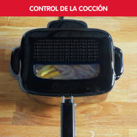 Moulinex AF220010 Freidora, Capacidad 1 l de Aceite, para Unos 600 gr de Comida, Acero Inoxidable, Bol Antiadherente, Filtro Metálico Incluido, Termostato Ajustable, Plástico, Negro, Plateado - details 2