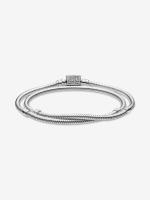 Pandora-Pulsera/Collar de Cadena de serpiente con Cierres de Barril de Doble Vuelta - details 0