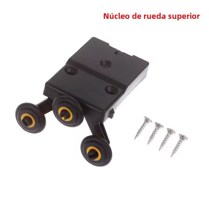 Kit De Ruedas Para Puerta Deslizante De Armario Top/Bottom Side-mounted Hanging Sliding Pulley Open Wheel Para Armario - 1