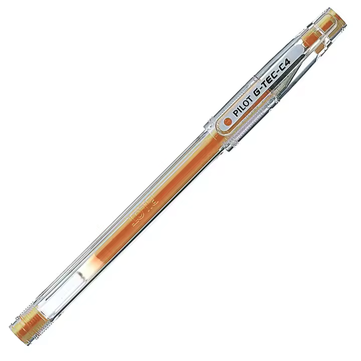 Pilot G-TEC-C4 Tinta Gel con Capuchón Trazo 0,2mm, Naranja - 1