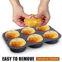 Molde Para Panecillos De Hamburguesa De 6 Cavidades Plegable Resistente Al Calor De -40℉ a +446℉ Molde Reutilizable Para La Cocina - details 5
