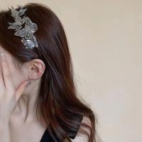 Diadema De Metal Estilo Doble Con Rhinestone De Mariposa Para Mujer Accesorio Elegante Y Personalizado Para El Cabello - details 9