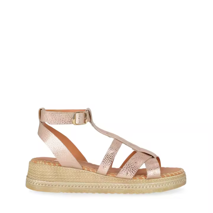 Chika10 Leather MUDEJAR 06 Sandalia de Cuña Rose/Lg.Pink - 1