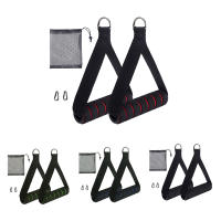 Manijas De Gimnasio Con Anillo D-Ring De Metal Para Ejercicios De Agarre Resistencia Bandas De Enfriamiento Accesorios De Fitness Para Máquina De Cables En Casa - details 4