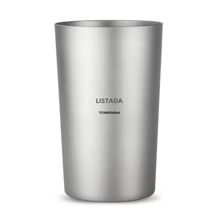Taza De Titanio De Doble Pared Para Agua Jugo Té Adecuada Para Hogar Oficina Camping Senderismo Picnic Resistente Al Agua Caliente - 1