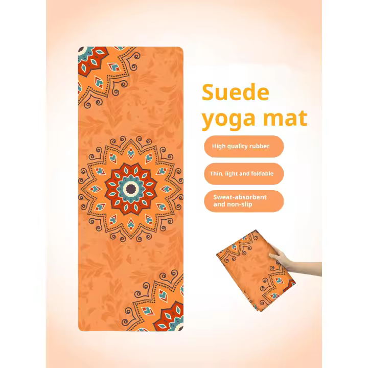 🎁【Detalles para Mamá】Tapete de yoga - Tapete antideslizante de 6 mm (0.24 pulgadas) de grosor para ejercicio, reversible con impresión prémium, para yoga, pilates y ejercicios en el piso (68 x 24 pulgadas)-regalo de Navidad - 1