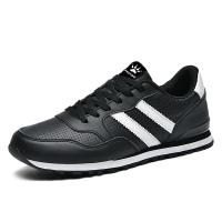 Zapatos De Correr Clásicos Para Hombre Zapatillas De Deporte Al Aire Libre Transpirables De Cuero Sintético Y Lona Suave Para Caminar Y Correr Media Maratón - details 3