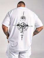 Camiseta De Algodón Puro 100% Para Hombres Verano Deportiva Casual Suelta Retro Con Imán Redondo Manga Corta Cómoda - details 3