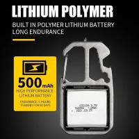Linterna De Bolsillo LED Portátil Con Martillo De Seguridad Y Llave De Pico Recargable Para Camping Exterior Y Uso Diario - details 8