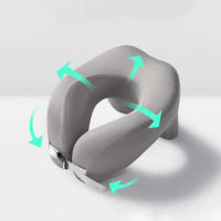 Almohada De Viaje En Forma De U De Memoria Puro Soporte Cervical Para Sueño En Avión Oficina Siesta Almohadas De Cuello - details 1
