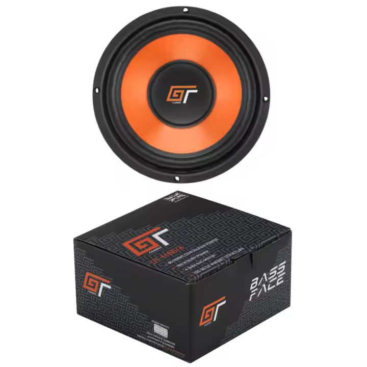 1 BASS FACE GT AUDIO GT-MB6/4 woofer midbass de 16,5 cm, 165mm, 6,5 "de diámetro, 80 vatios RMS 160 vatios máx., impedancia de 4 ohmios, Puertas, para Coche, 1 Pieza - 1