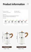 Pot De Café Moka De 150/300ml Con Mango De Madera Hacer Espresso Italiano Accesorios De Café Para El Hogar Material Aluminio - details 13