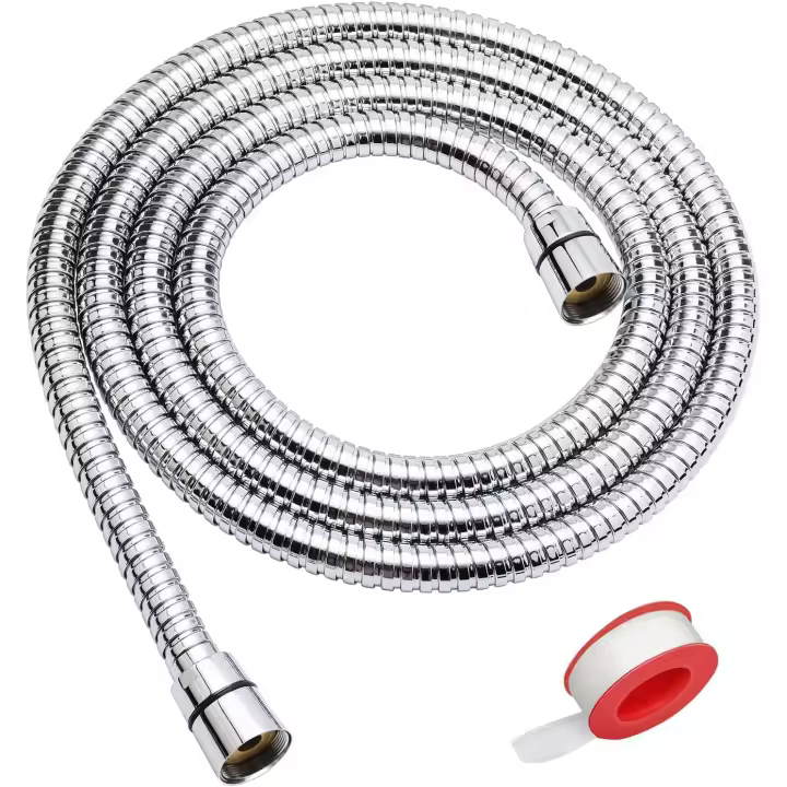 Grande Alcachofa de Ducha Mano de Alta Presión, Cabezal Ducha Cuadrada Chrome con 6 Modos, Ducha Antideslizante Phone - 1