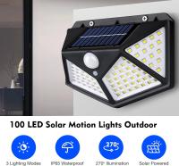 12 Pack Lámparas De Pared Solar Con 3 Modos Sensor De Movimiento Seguridad Impermeables LED 100 Para Jardín Garage Pared Solar Exterior - details 3