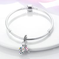 Encantos De Cocodrilo Plateado En Plata Con Dibujo Colorido Encantos Colgantes Para Pulseras Y Collares Joyería DIY - details 60