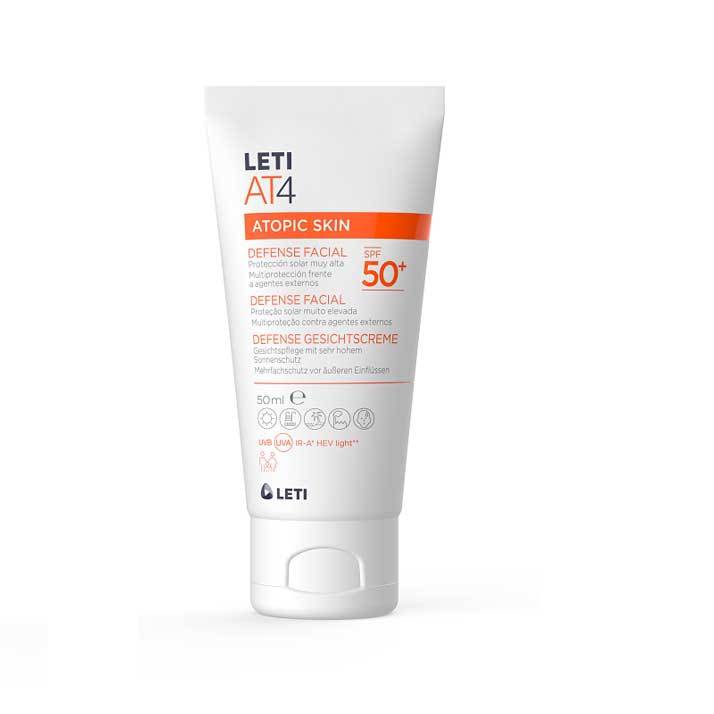 Leti Crema Facial Protectora SPF50+ Multiprotectora Piel Atópica
