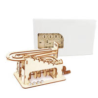 Kit De Manualidades DIY De Madera Con Carril De Mármol Espiral Rompecabezas 3D Para Amigos Y Adolescentes Regalo Decorador De Hogar Modelo De Construcción De Madera - details 2