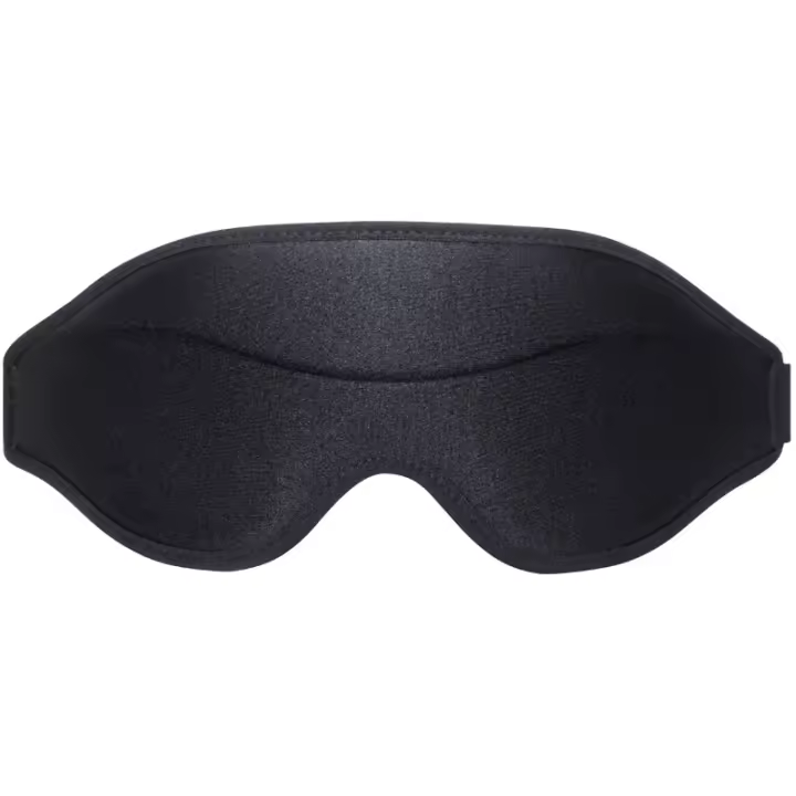 Máscara para dormir con forma de Ojo para Mujeres, LA es una Máscara para dormir con extensiones 3D, Antifaz para dormir de viaje con Correa ajustable (negro-3D) - 1