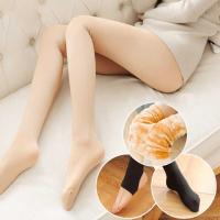 Pantimedias Calientes De Verano Otoño Invierno Para Mujer Negro Elásticas Superiores Moda Casual Terciopelo Grueso Pantimedias - details 13
