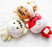 Cojín De Viaje En Forma De U Deformable Con Diseño De Pingüino Peluche Almohada Para Cuello Juguete Suave De Poliéster Para Descanso En Avión Coche Oficina - details 4