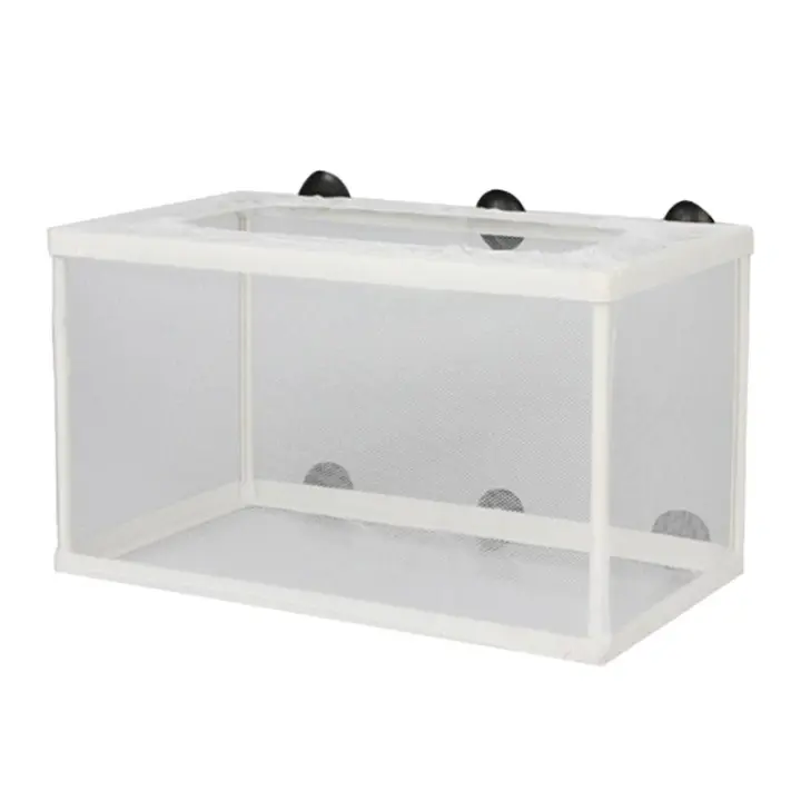 Caja De Cría Para Pez Separador De Juveniles Incubador De Hatching Red De Cría Con Ventosas Para Nuevo Natación De Clownfish - 1