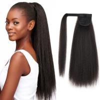 Extension De Cabello Sintético Textura Africana Kinky Con Clip Ponytail Alrededor De 18 Pulgadas Fibras Resistentes a Altas Temperaturas - details 1