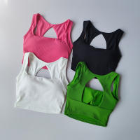 Sudadera Deportiva Para Mujer Push up Fitness Yoga Transpirable Running Vest Gimnasio Wear Top Tubo Bra Female Deporte Top - details 2